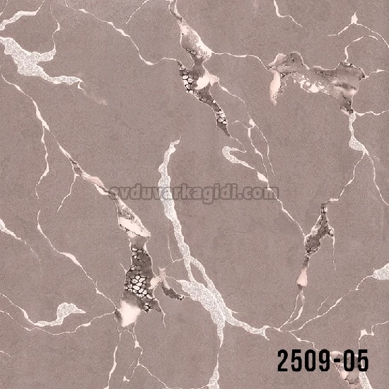 Decowall Odessa Vizon Kahverengi Mermer Desenli 2509-05 Duvar Kağıdı 16.50 M²