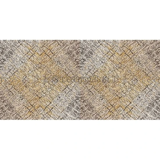 Bella Wallcoverings Hardal Gri Soyut Geometrik Ahşap Desenli YG30701 Duvar Kağıdı 16.50 M²