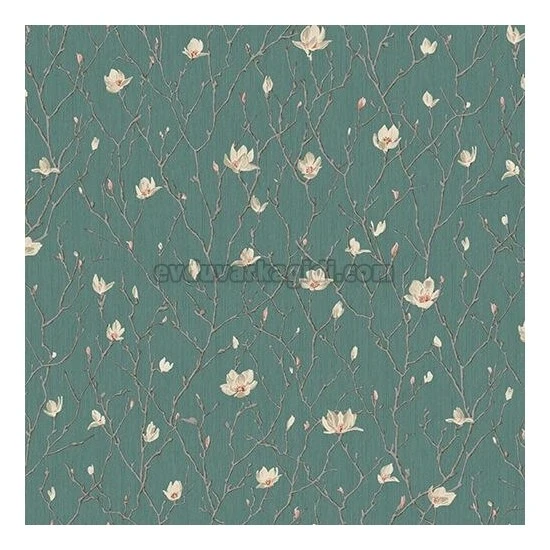 Adawall Seven Yeşil Çiçek Motif Desenli 7800-4 Duvar Kağıdı 16.50 M²