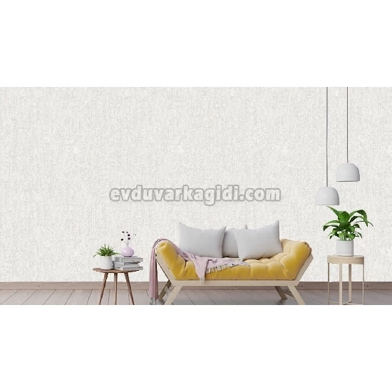 Adawall Omega Beyaz Modern Düz Desenli 23212-1 Duvar Kağıdı 16.50 M²