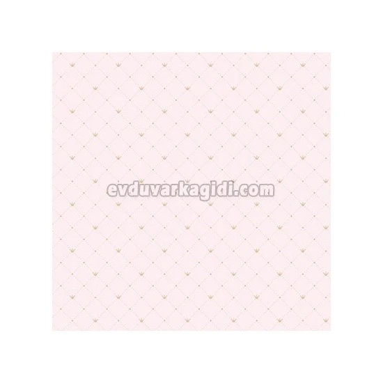 Adawall Ada Kids Açık Pembe Baklava Desenli 8911-2 Duvar Kağıdı 10 M²