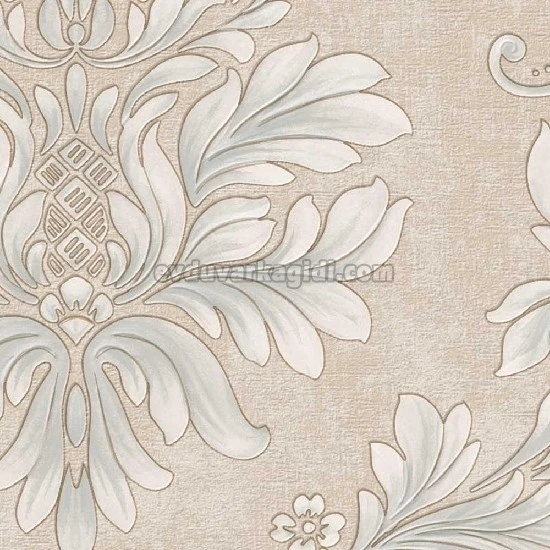 Duka Novelty Yeşil Krem Modern Damask Desenli 11151-3 Duvar Kağıdı 16.50 M²