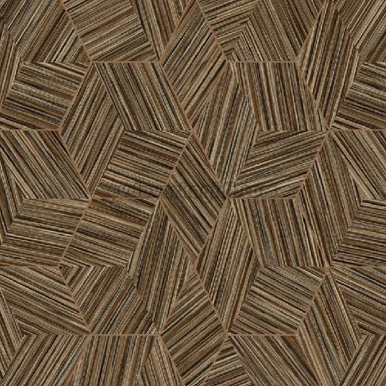 Adawall Octagon Kahverengi Modern Asimetrik Baklava Desenli 1211-3 Duvar Kağıdı 10,60 M²