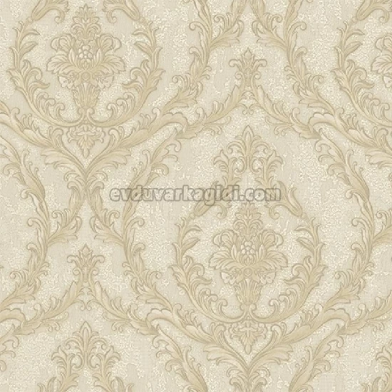 Adawall Dante Krem Damask Desenli 1401-4 Duvar Kağıdı 10.60 M²