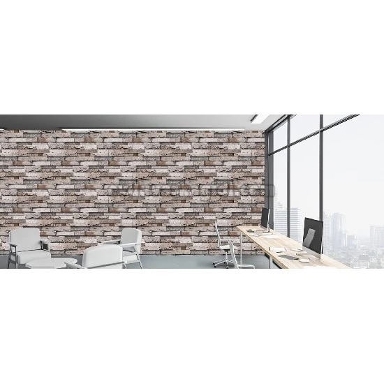 Prowall Petra 3 Boyutlu Krem Gri Kesme Taş Desenli 5215-1 Duvar Kağıdı 16.50 M²