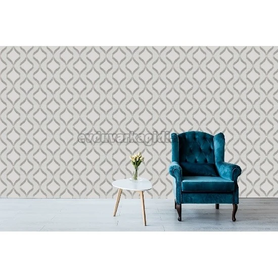 Golden Forever Gri Modern Geometrik Desenli 14306 Duvar Kağıdı 5 M²