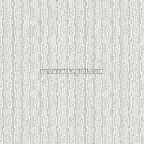 Adawall Omega Kırık Beyaz Çizgili Baklava Dilimi Geometrik Desenli 23205-2 Duvar Kağıdı 16.50 M²
