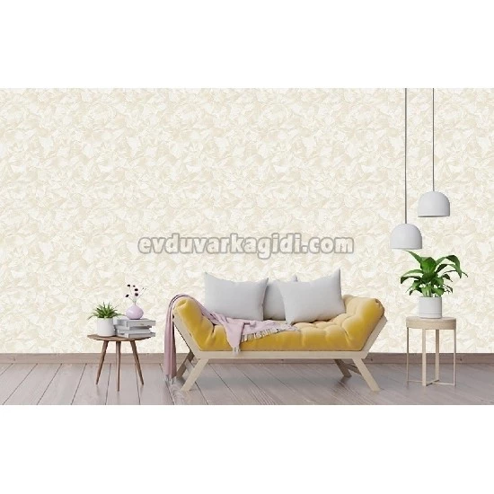 Adawall Seven Beyaz Açık Krem Soyut Kumaş Desenli 7806-1 Duvar Kağıdı 16.50 M²