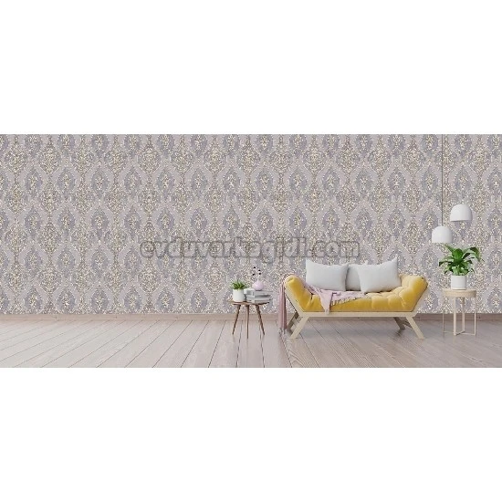 Ottoman Wallcoverings Mor Zemin Gold Motifler Klasik Desenli YG30906 Duvar Kağıdı 16.50 M²