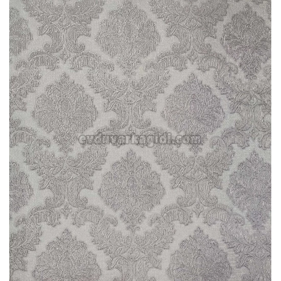 Maxwall Cappadocia Gri Klasik Motifli Damask Desenli 42-005 Duvar Kağıdı 16.50 M²