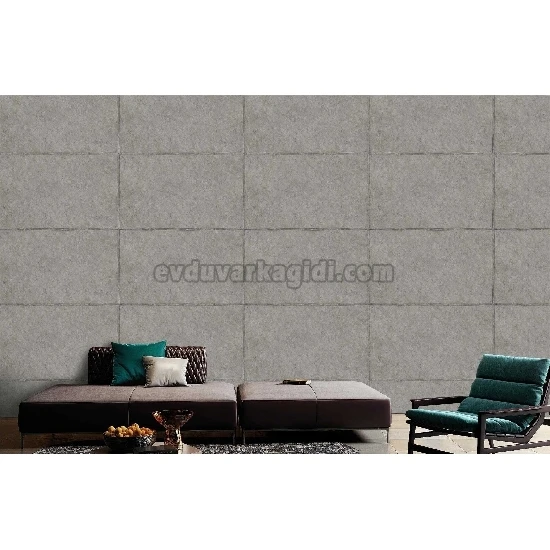 Adawall Octagon Gri Duvar Beton Desenli 1214-2 Duvar Kağıdı 10,60 M²