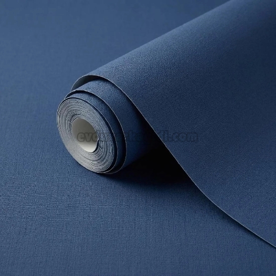 Duka Motto Linen Lacivert Modern Düz Desenli 28333-8 Duvar Kağıdı 10.60 M²