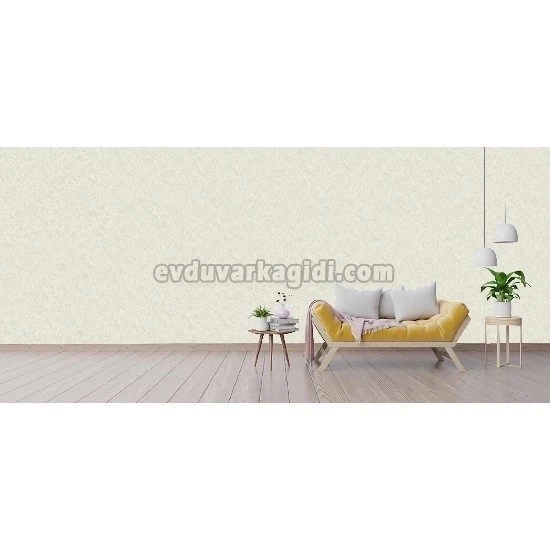 Ottoman Wallcoverings Beyaz Düz Desenli A103 Duvar Kağıdı 16.50 M²