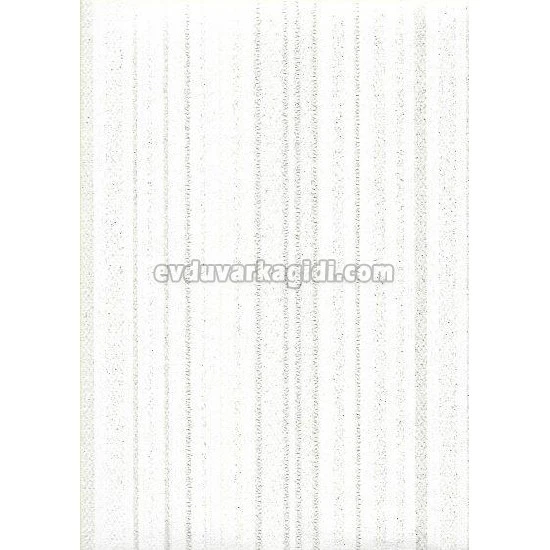 Livart Genesis Beyaz Modern Çizgi Desenli 666-101 Duvar Kağıdı 16.50 M²