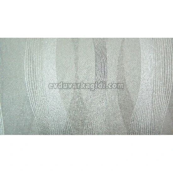 Muse Kahve Koyu Gri Simli Modern Çizgili Desenli 5031-4 Duvar Kağıdı 16.50 M²