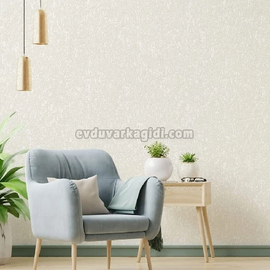 Adawall Dante Beyaz Dokulu Düz Desenli 1408-1 Duvar Kağıdı 10.60 M²