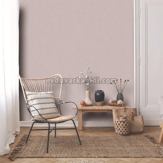 Duka Motto Linen Pudra Modern Düz Desenli 28333-9 Duvar Kağıdı 10.60 M²