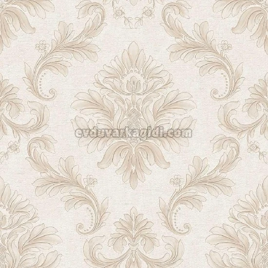 Duka Novelty Krem Bej Modern Damask Desenli 11151-2 Duvar Kağıdı 16.50 M²