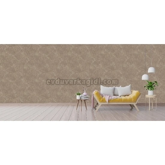 Ottoman Wallcoverings Kahverengi Hareli Düz Desenli B075 Duvar Kağıdı 16.50 M²