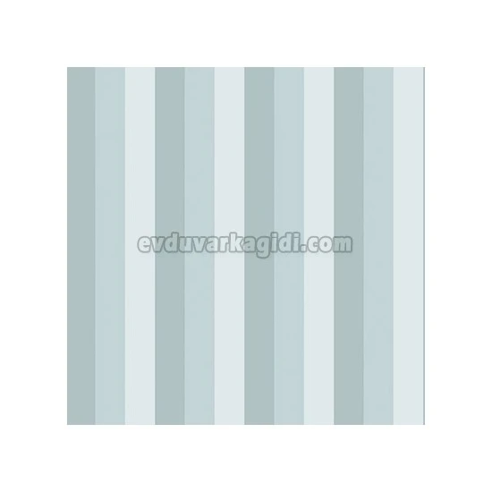 Adawall Ada Kids Beyaz Mavi Gri Çizgi Desenli 8908-2 Duvar Kağıdı 10 M²