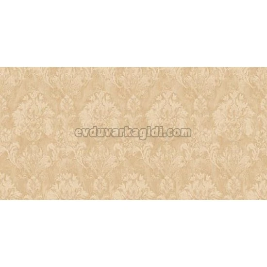 Ottoman Wallcoverings Gri Bakır Damask Desenli A0065 Duvar Kağıdı 16.50 M²