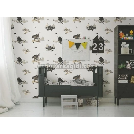 Adawall Ada Kids Batman Karekter Desenli 8918-1 Duvar Kağıdı 10 M²