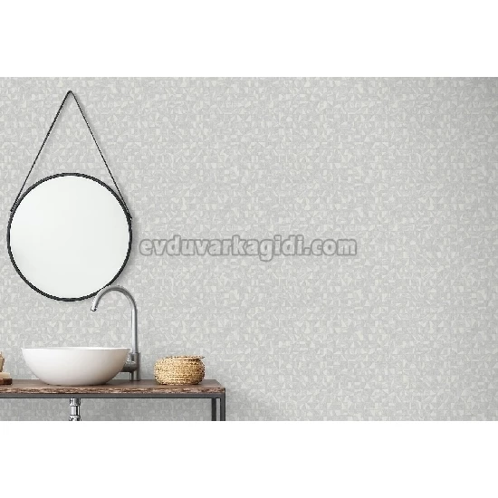 Adawall Vera Açık Gri Modern Geometrik Desenli 1512-2 Duvar Kağıdı 16.50 M²