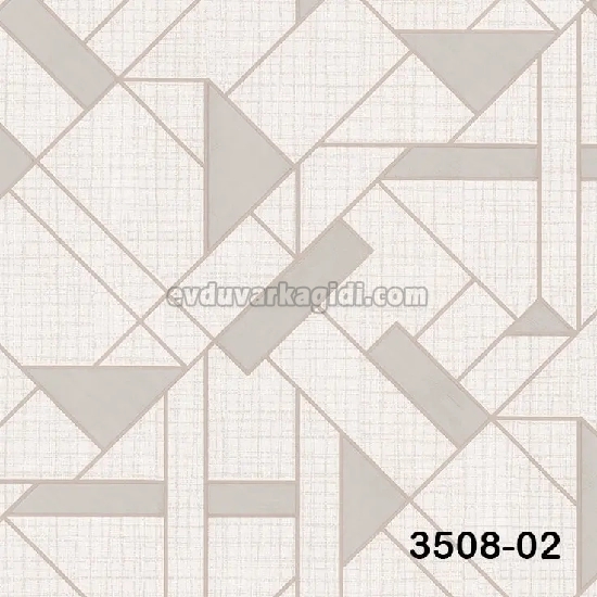 Decowall Tudor Krem Bej Modern Geometrik Desenli 3508-02 Duvar Kağıdı 16.50 M²