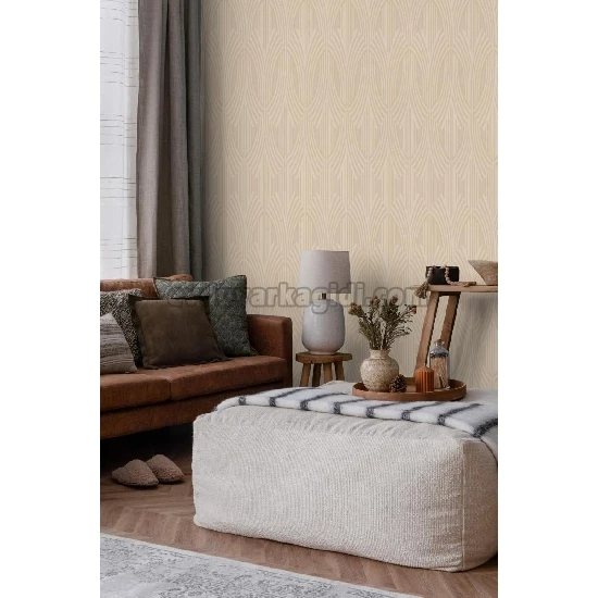 Adawall Icon Açık Bej Modern Geometrik Desenli 24102-5 Duvar Kağıdı 16.50 M²