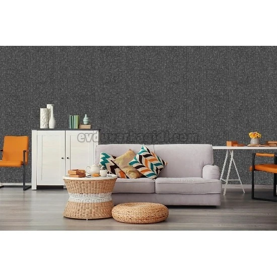 Decowall Armani Gri Kahve Taş Görünümlü Modern Desenli 3010-06 Duvar Kağıdı 16.50 M²