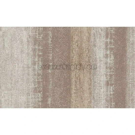 Bella Wallcoverings Kahve Mavi Soyut Eskitme Asimetrik Çizgi Desenli YG32303 Duvar Kağıdı 16.50 M²