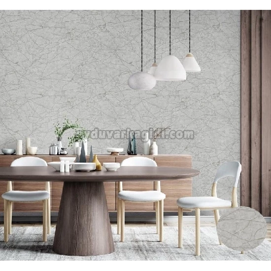 Adawall Roka Açık Gri Asimetrik Çizgi Desenli 23107-3 Duvar Kağıdı 16.50 M²