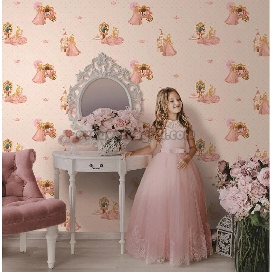 Adawall Ada Kids Pembe Prenses Desenli 8910-2 Duvar Kağıdı 10 M²