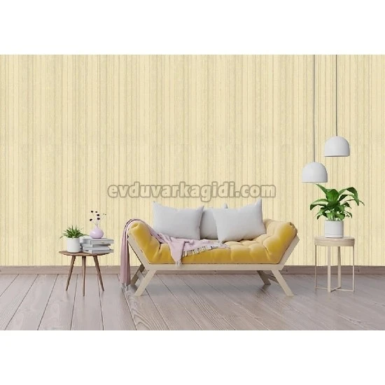 Ottoman Wallcoverings Krem Gold Modern Çizgi Desenli 69008-1 Duvar Kağıdı 16.50 M²