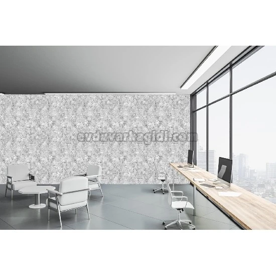 Decowall Armani Gri Siyah Mermer Desenli 3008-05 Duvar Kağıdı 16.50 M²