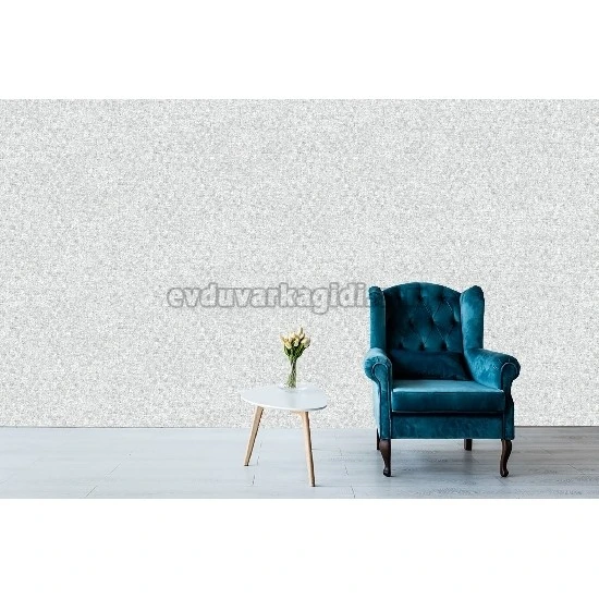 Adawall Seven Açık Gri Keten Kumaş Dokulu Düz Desenli 7816-2 Duvar Kağıdı 16.50 M²