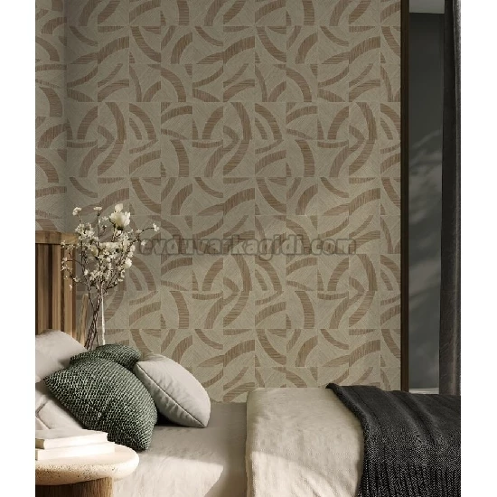 Adawall Icon Bej Kahve Modern Geometrik Desenli 24101-5 Duvar Kağıdı 16.50 M²