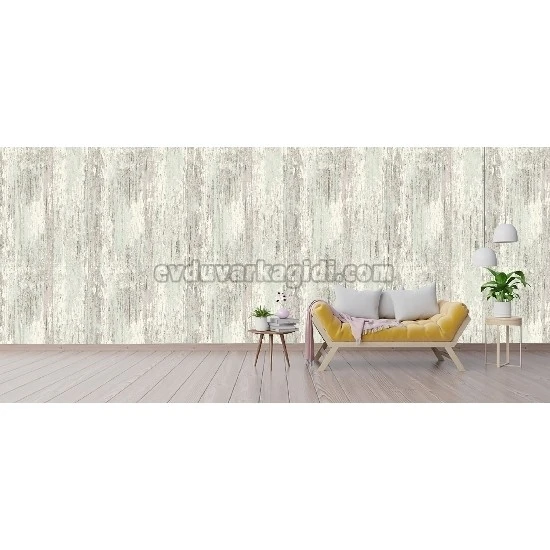 Bella Wallcoverings Yeşil Kahve Eskitme Desenli YG30603 Duvar Kağıdı 16.50 M²