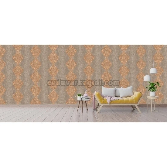 Gmz Vav Collection Kumbeji Sarı Klasik Desenli 42320-4 Duvar Kağıdı 16.50 M²