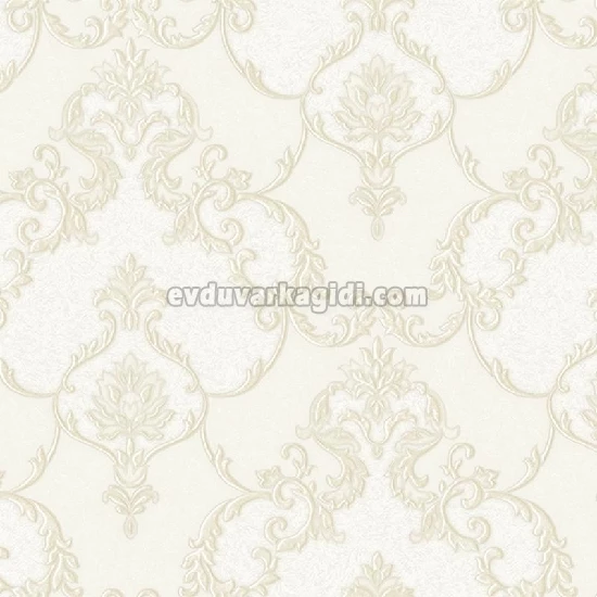 Adawall Dante Krem Damask Desenli 1403-1 Duvar Kağıdı 10.60 M²