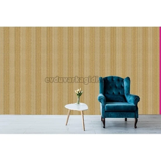 Ottoman Wallcoverings Bej Gold Modern Çizgi Desenli 69008-5 Duvar Kağıdı 16.50 M²