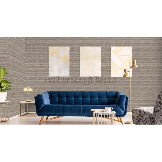 Adawall Vera Kahverengi Çizgi Desenli 1506-4 Duvar Kağıdı 16.50 M²