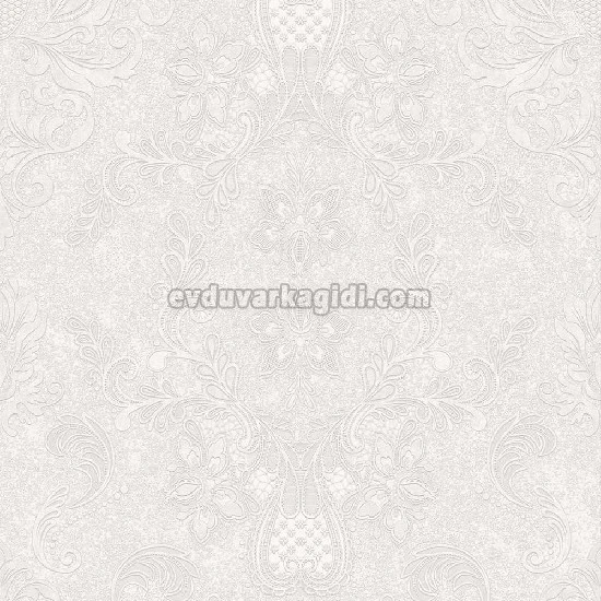 Duka Legend Kırık Beyaz Zemin Kırık Beyaz Motifli Şam Desenli 81153-1 Duvar Kağıdı 16.50 M²