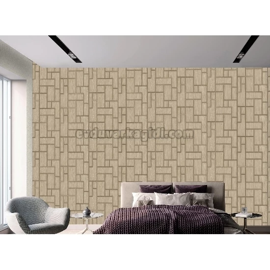 Adawall Roka Bej Geometrik Desenli 23108-2 Duvar Kağıdı 16.50 M²