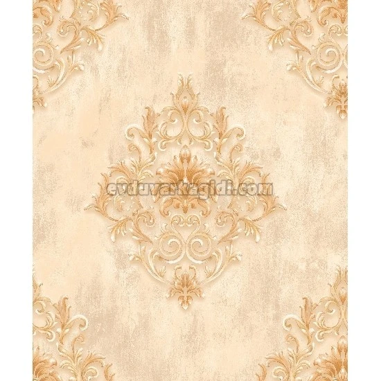 Bella Wallcoverings Krem Sarı Damask Desenli YG31103 Duvar Kağıdı 16.50 M²