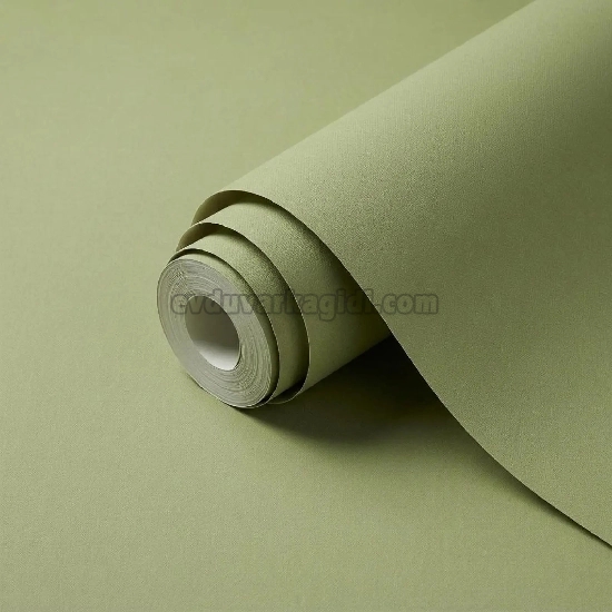 Duka Motto Linen Açık Yeşil Modern Düz Desenli 28333-15 Duvar Kağıdı 10.60 M²