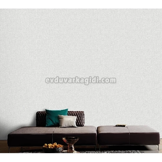 Adawall Roka Beyaz Düz Desenli 23109-1 Duvar Kağıdı 16.50 M²