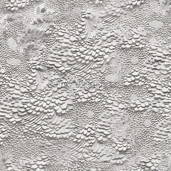 Duka Lifestyle Kırık Beyaz Zemin Üstüne Gümüş Açık Gri Doku Tasarım Desen 23530-3 Duvar Kağıdı 10.60 M²
