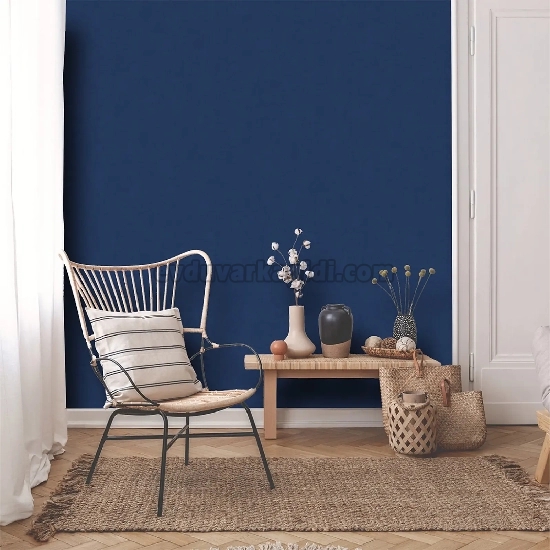Duka Motto Linen Lacivert Modern Düz Desenli 28333-8 Duvar Kağıdı 10.60 M²