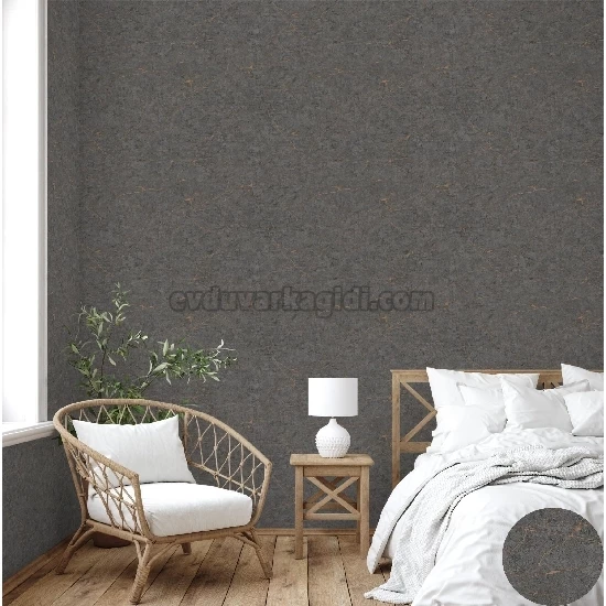 Adawall Roka Koyu Gri Asimetrik Çizgi Desenli 23107-5 Duvar Kağıdı 16.50 M²